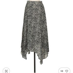 Lucy Paris Black and White Asymmetrical Skirt